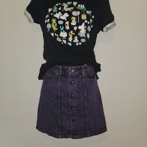 Hot Topic purple mini skirt